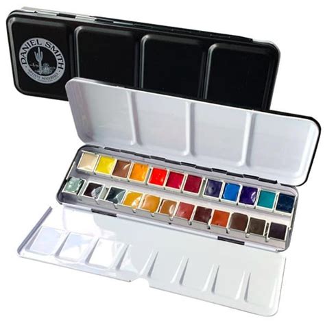 daniel smith watercolor metal box|Daniel Smith Color Hand Poured Pan Set with BONUS Metal Box .